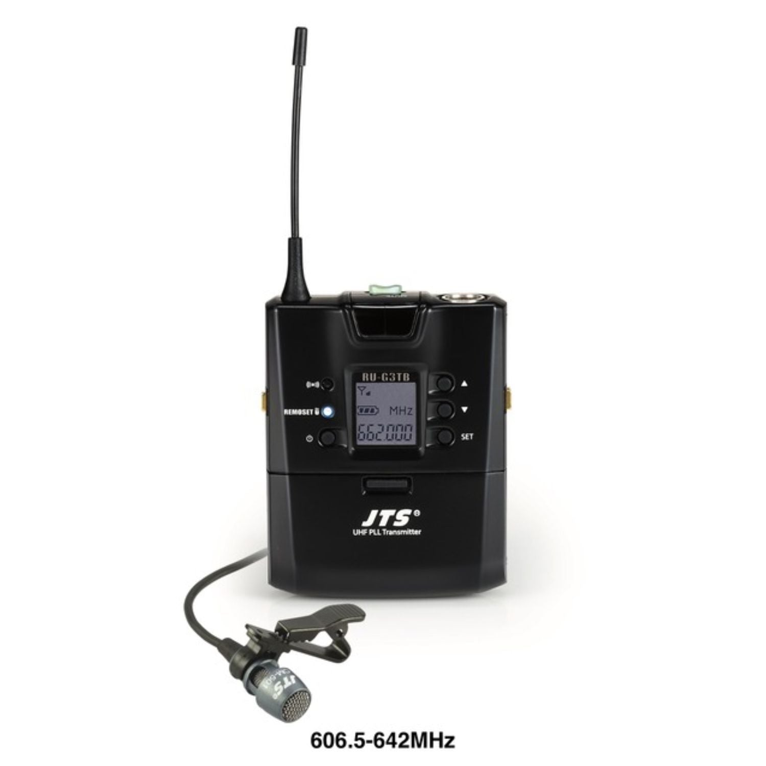 JTS RU-G3 TB+CM-501 Bodypack Wireless Transmitter 606.5 - 642MHz