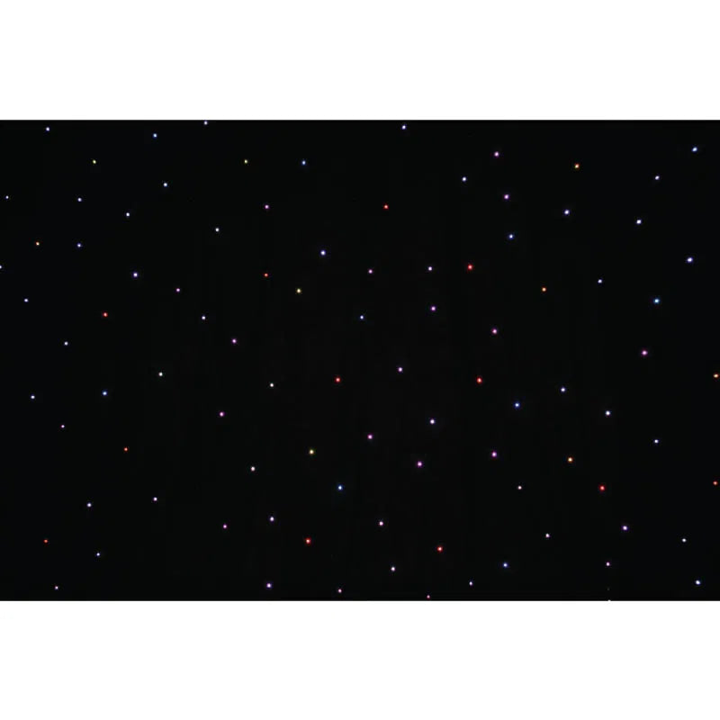 LEDJ 6 x 3m Black PRO Tri LED Star Cloth System