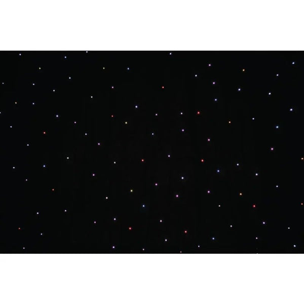 LEDJ 6 x 3m Black PRO Tri LED Star Cloth System