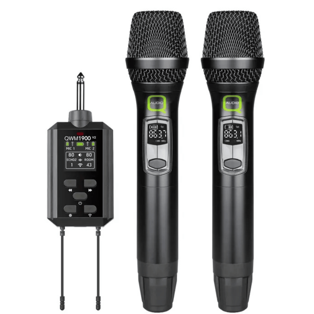 Q-Audio QWM 1900 V2 HH Dual Wireless Handheld System