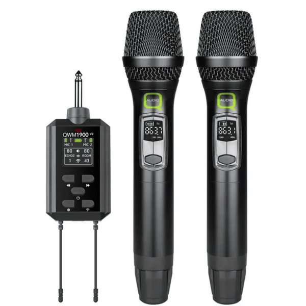 Q-Audio QWM 1900 V2 HH Dual Wireless Handheld System