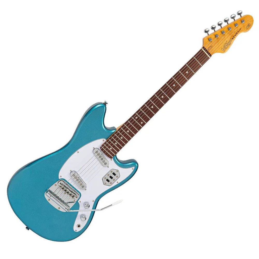 Vintage REVO Series 'Colt SS Twin' Electric Guitar Bayview Blue