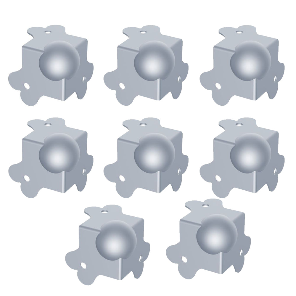 8 x Penn Elcom Medium PennBrite Ball Corner with 1mm Radius for 22mm Extrusions