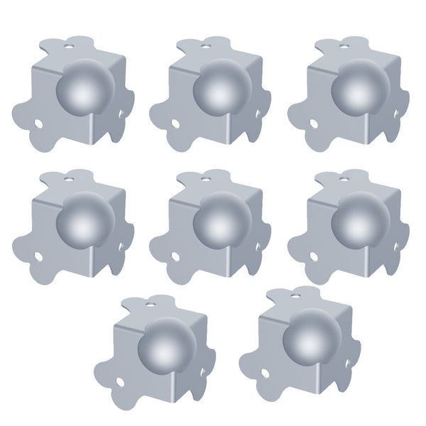 8 x Penn Elcom Medium PennBrite Ball Corner with 1mm Radius for 22mm Extrusions
