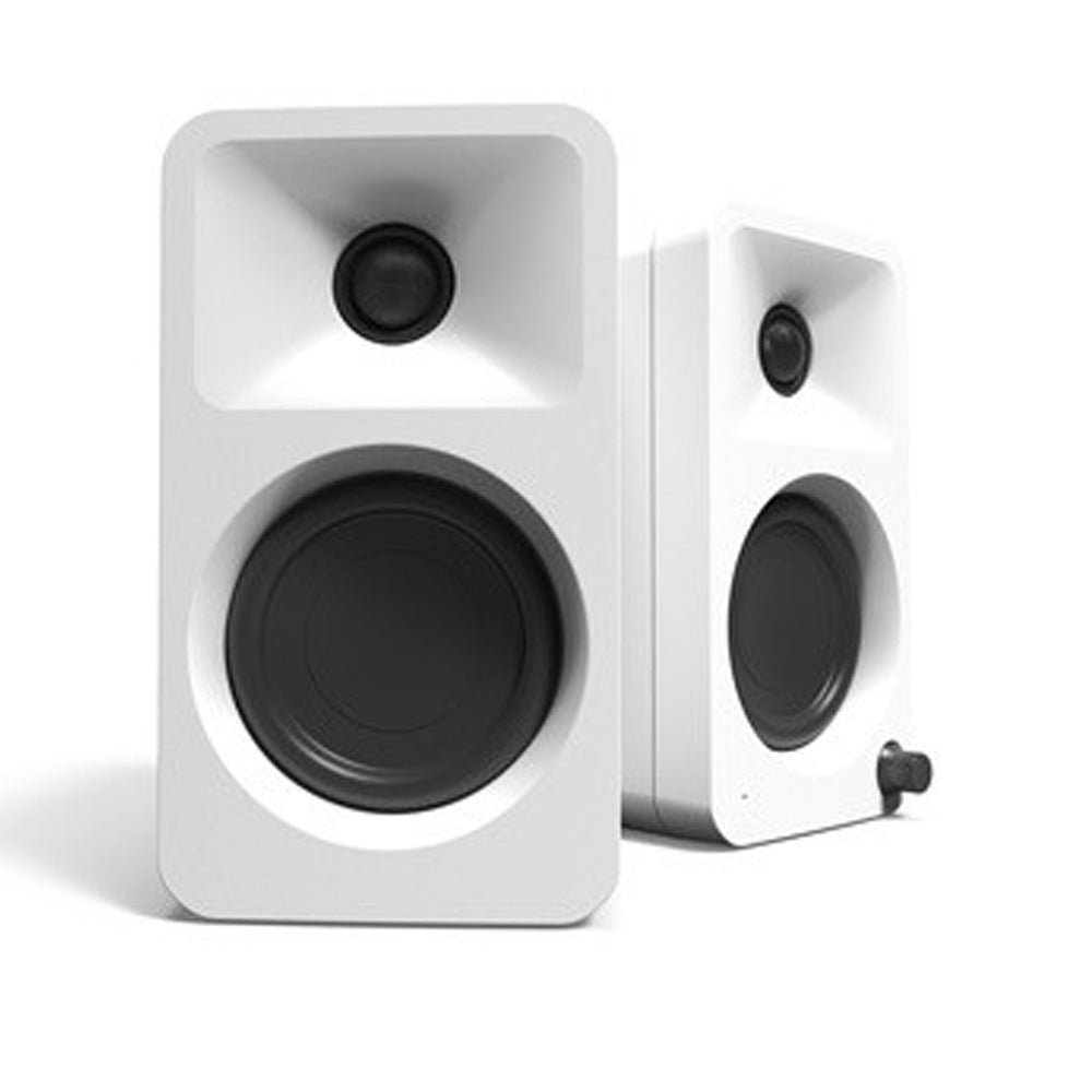 Kanto ORA White 100w Powered Reference Desktop Speakers with Bluetooth