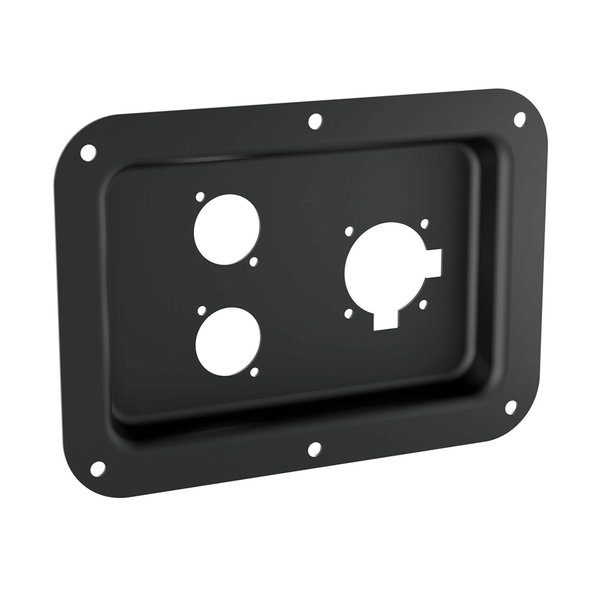 Penn Elcom D028K large black speaker cabinet dish for 2 Speakon connectors