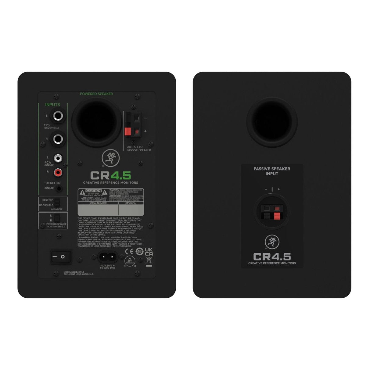 Mackie CR4.5 4.5" Powered Studio Monitors