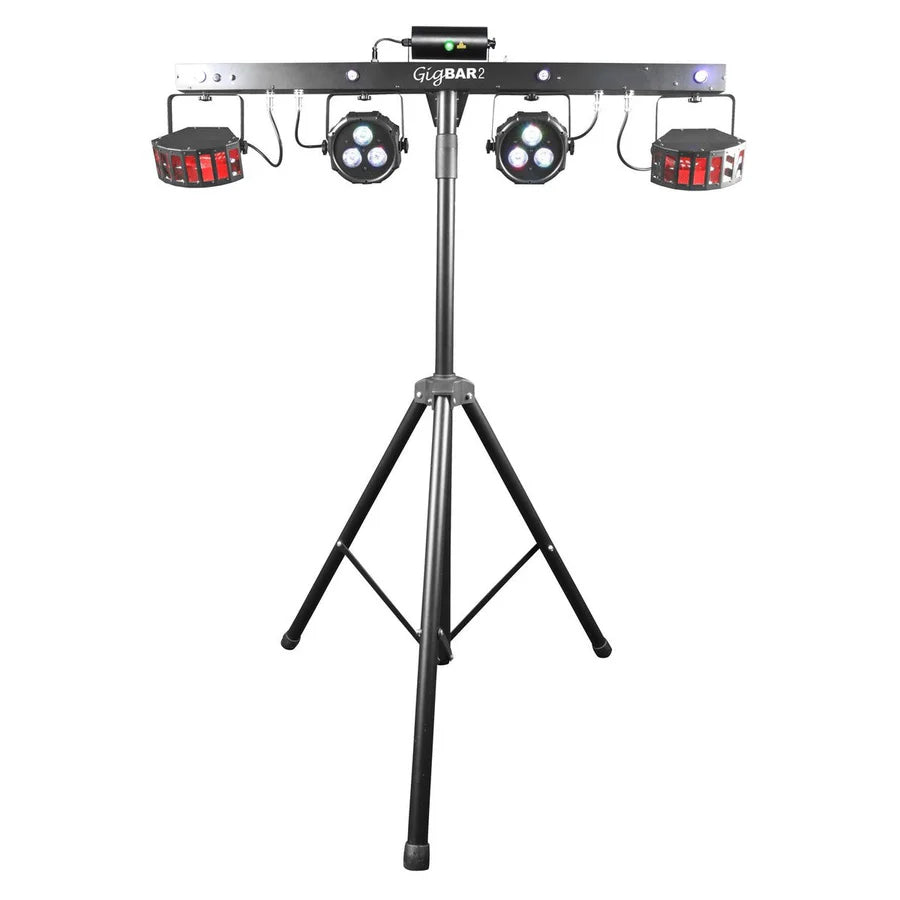 Ultimax DJ Combi Booth and Chauvet DJ Gig Bar 2.0, QTX QX12A Active Speakers and DDJ-FLX4 Bundle