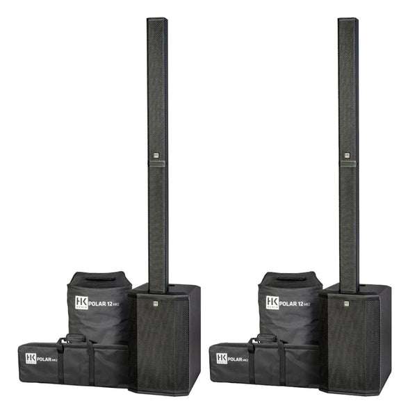 2 x HK Audio POLAR 12 MK2 black column speakers