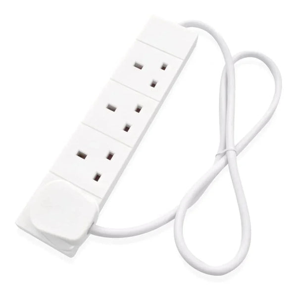 Pro Elec 4 Gang 2m White Extension Lead
