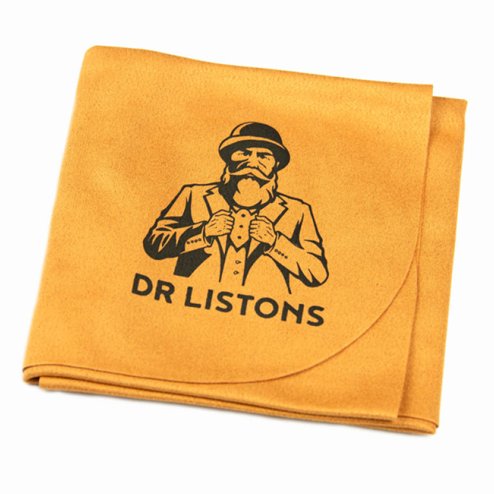 Dr Liston’s Remarkable Cleaning Microfibre Suede Cloth for polishing and dusting instruments and surfaces.