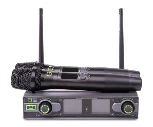 Q-Audio QWM1950 HH Dual Channel UHF Wireless Microphone Channel 70 (863.1-864.9 MHz)