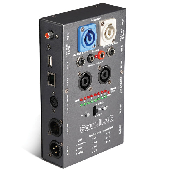 Soundlab Universal Cable Tester with Powercon, Speakon, XLR, Jack