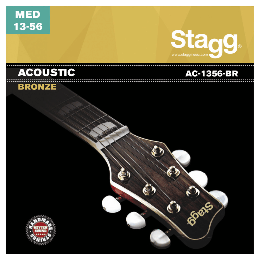 Stagg Bronze AC-1356-BR Medium Acoustic Guitar Strings 13-56
