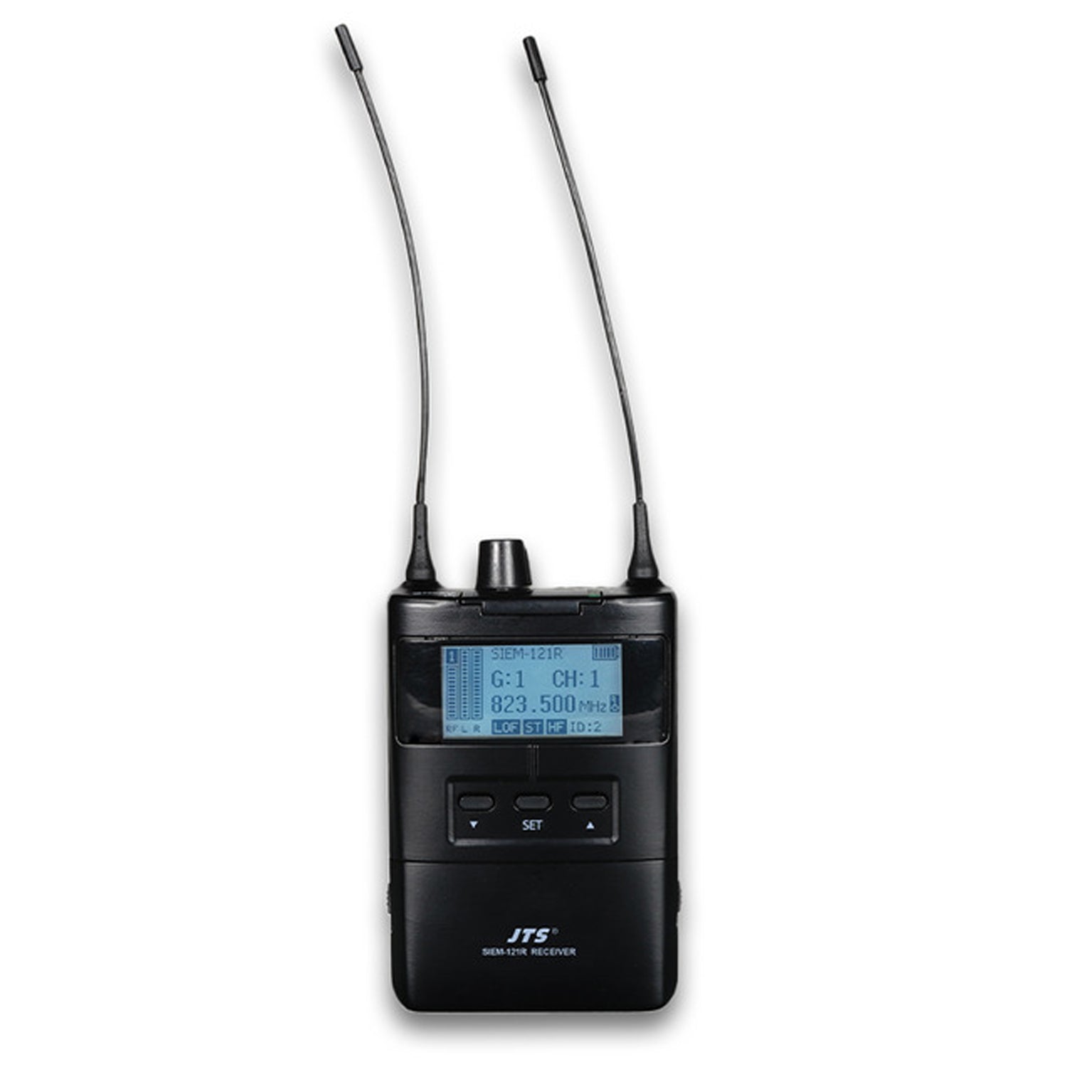 JTS SIEM-121T/SIEM-121R + IE-1 UHF PLL Single Channel Antenna Diversity IEM System