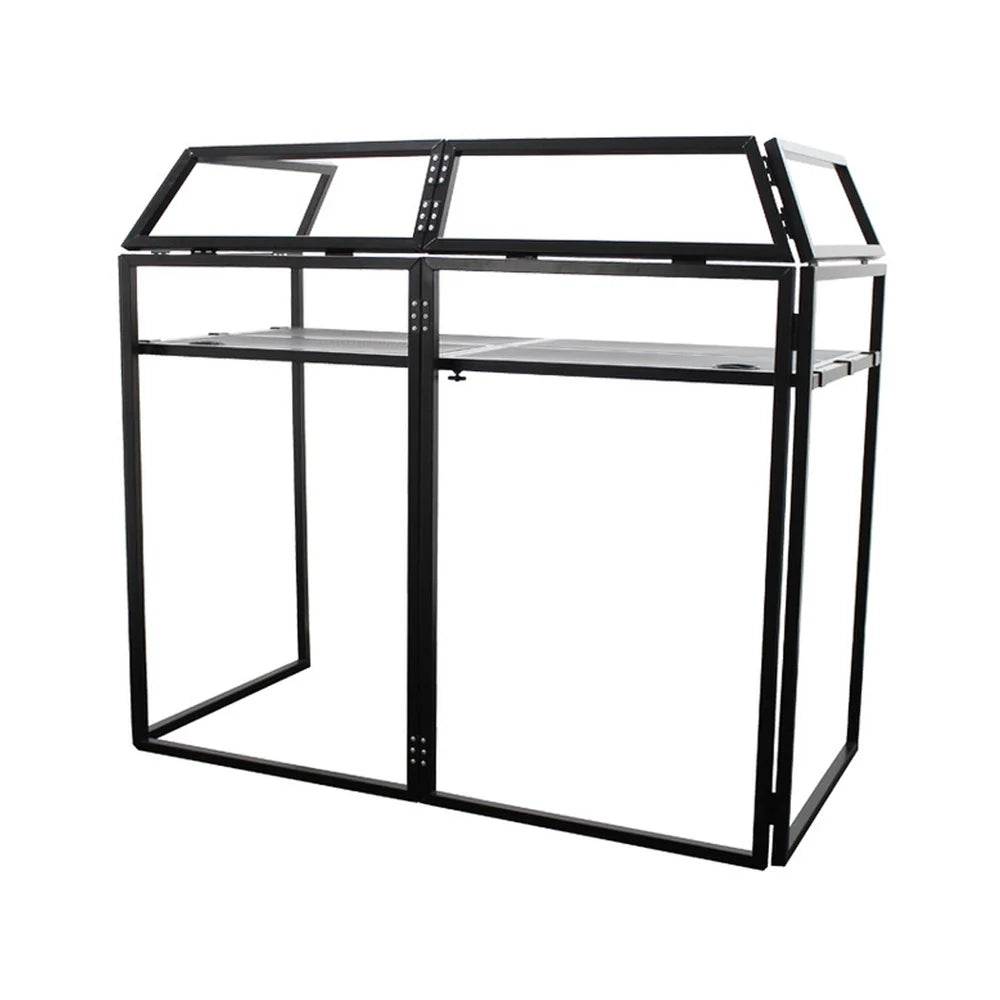 Ultimax DJ Booth Pro DJ Booth with Equinox FX Bar 18 Uplighter Batten