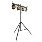 Chauvet DJ 4Bar Flex Q ILS RGBA 4-Head Wash Tripod Lighting System - DY Pro Audio
