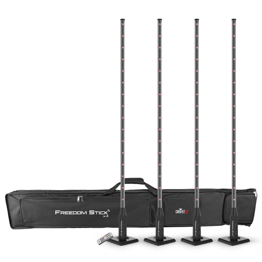 Chauvet Freedom Stick Pack with DMX Defuser RGB With Carry Bag - DY Pro Audio