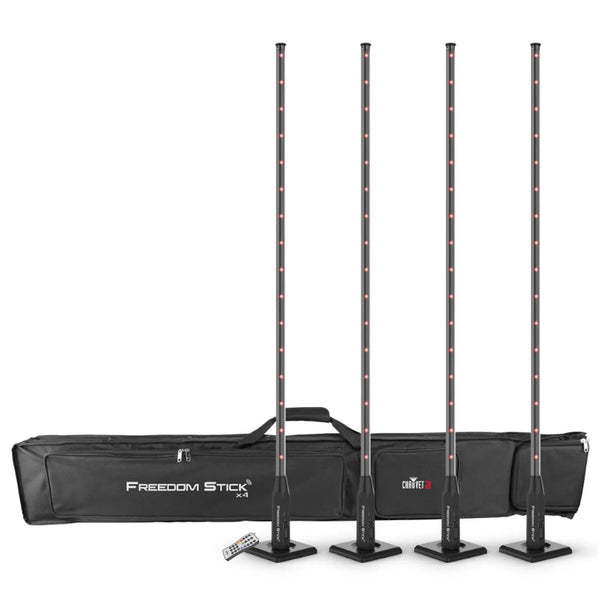 Chauvet Freedom Stick Pack with DMX Defuser RGB With Carry Bag - DY Pro Audio