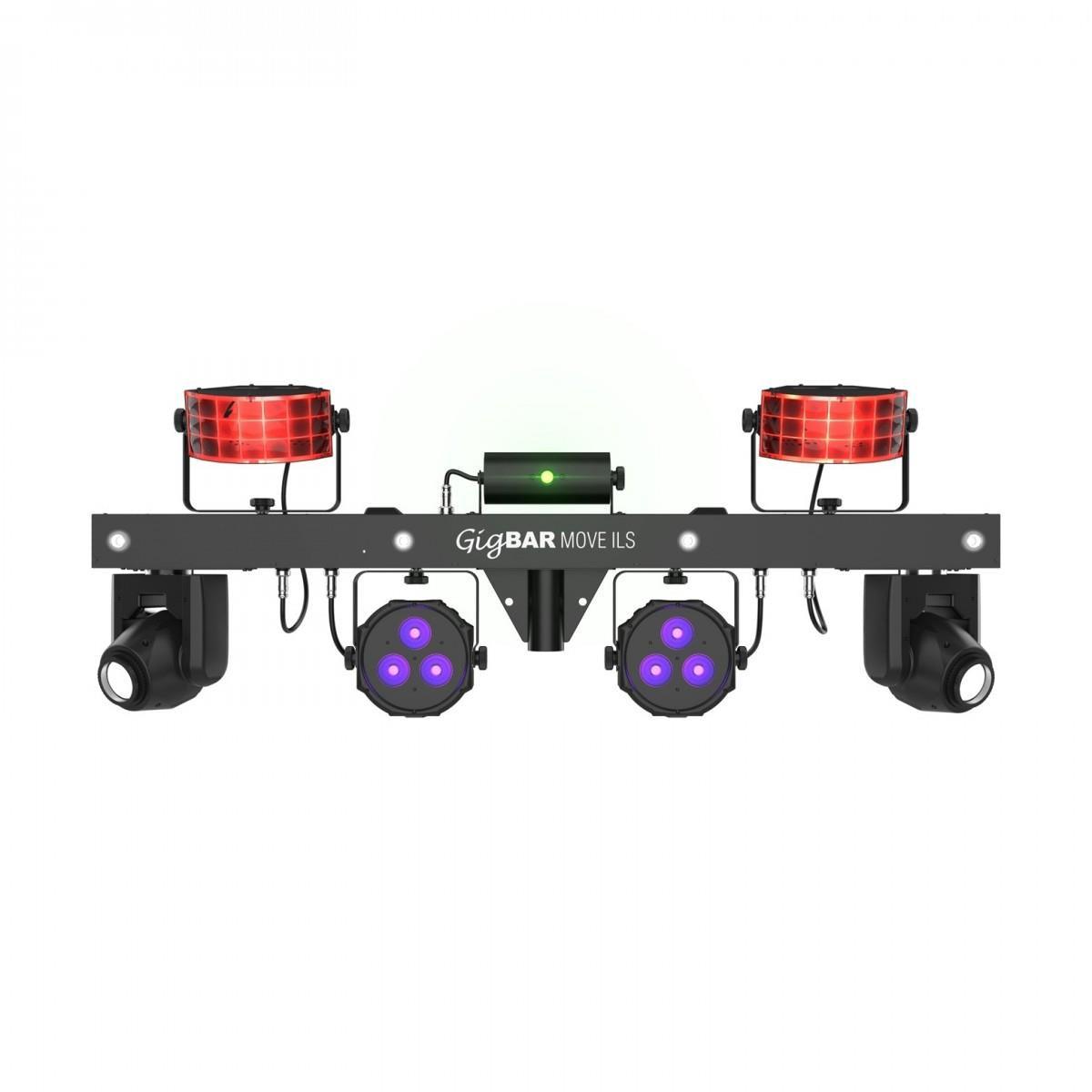 Chauvet GigBAR Move ILS With 2 x Intimidator Spot 160 ILS and 2 X Slimpar H6 and ILS Command Bundle - DY Pro Audio