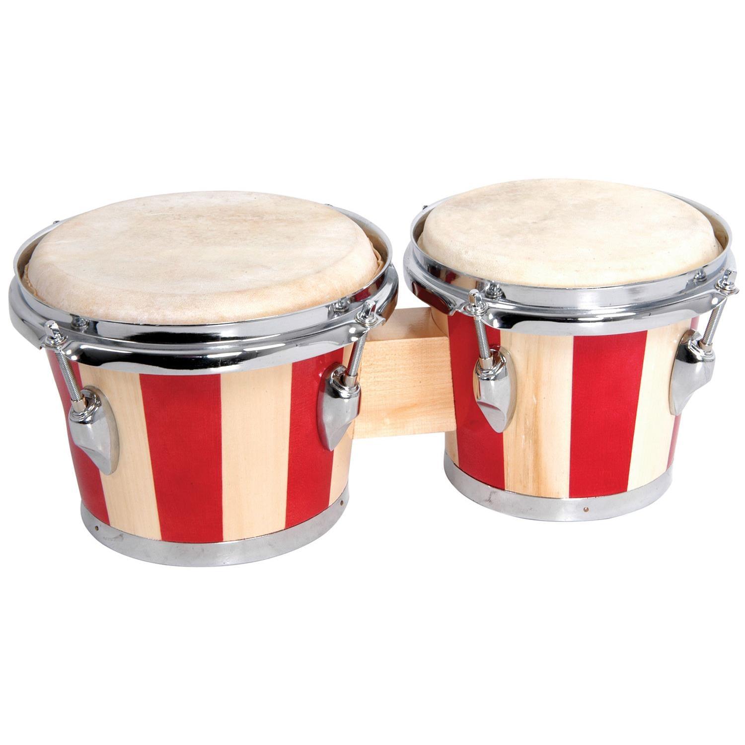 Chord Bongos 2-Tone Red inc Carry Bag - DY Pro Audio