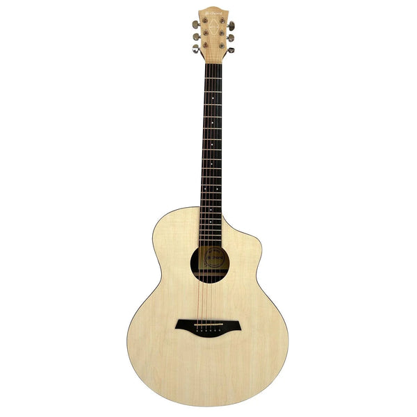 Chord Nomad Electro-Acoustic Guitar White Quilted Maple - DY Pro Audio