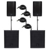 Citronic CASA - 15A Active Speakers with CASA - 18BA Subwoofer Bundle