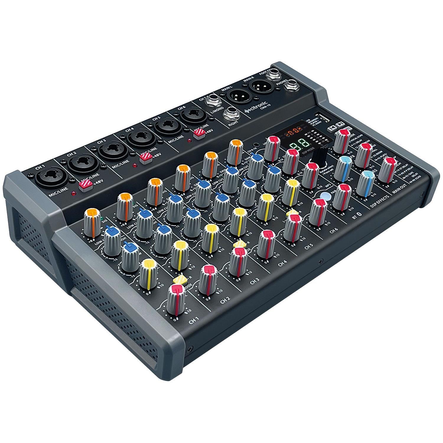 Citronic CMA-10 Compact Mixer with DSP FX and BT/USB - DY Pro Audio