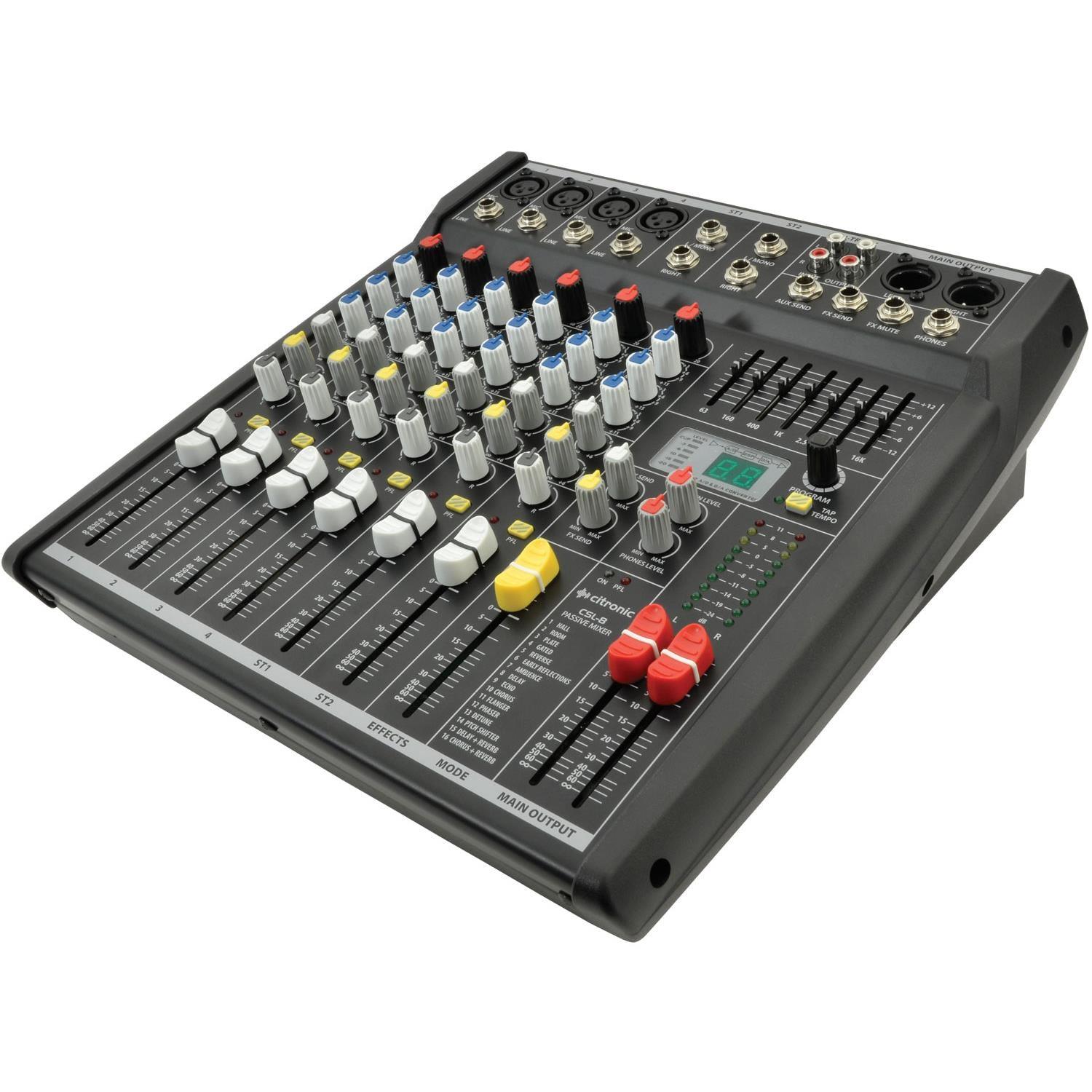 Citronic CSL-8 8 Channel Mixing Desk - DY Pro Audio