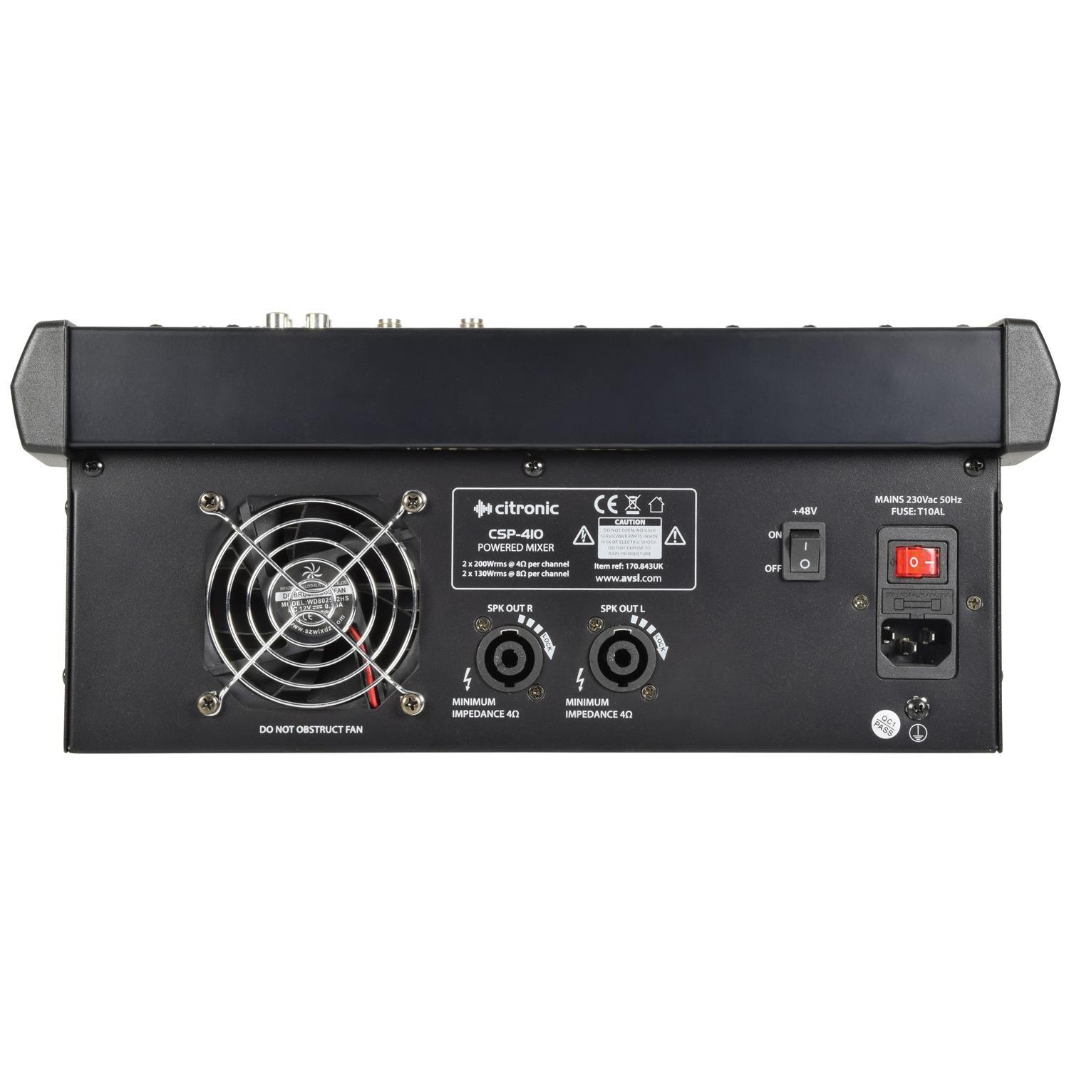 Citronic CSP-714 700w Powered Mixer - DY Pro Audio
