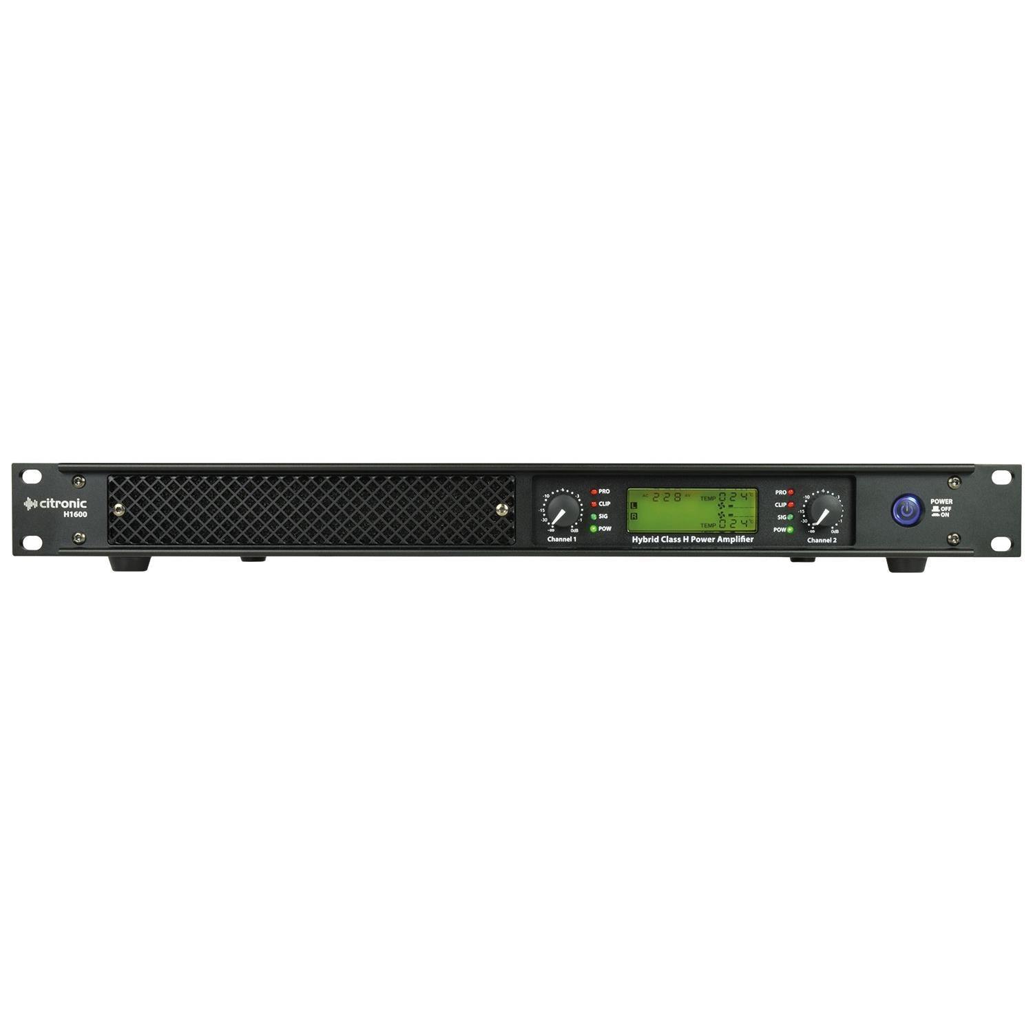 Citronic H1600 Hybrid Amp 2x650W @ 4ohm Power Amplifier - DY Pro Audio