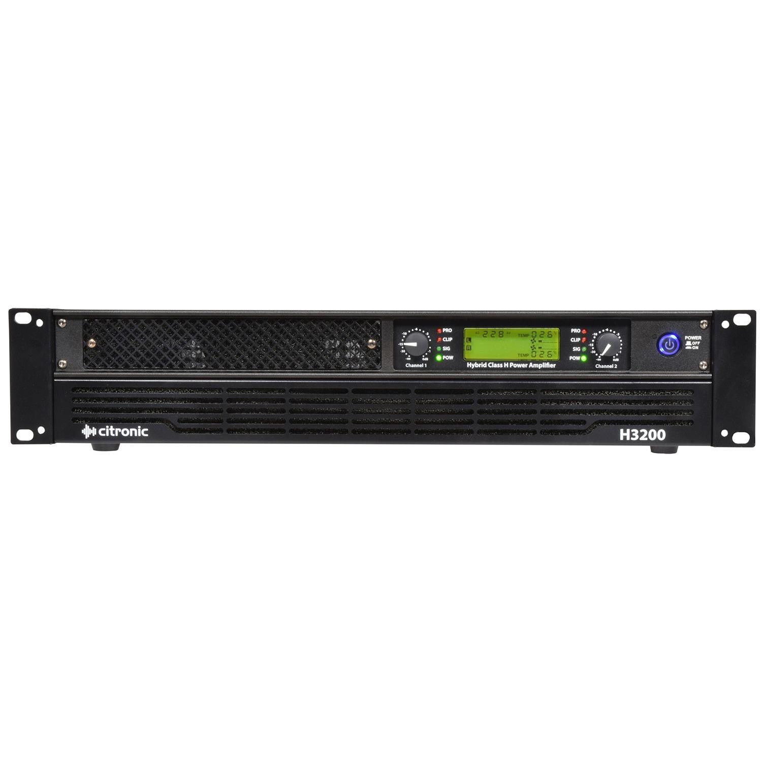 Citronic H3200 Hybrid Amp 2x1200W @4ohm Power Amplifer - DY Pro Audio