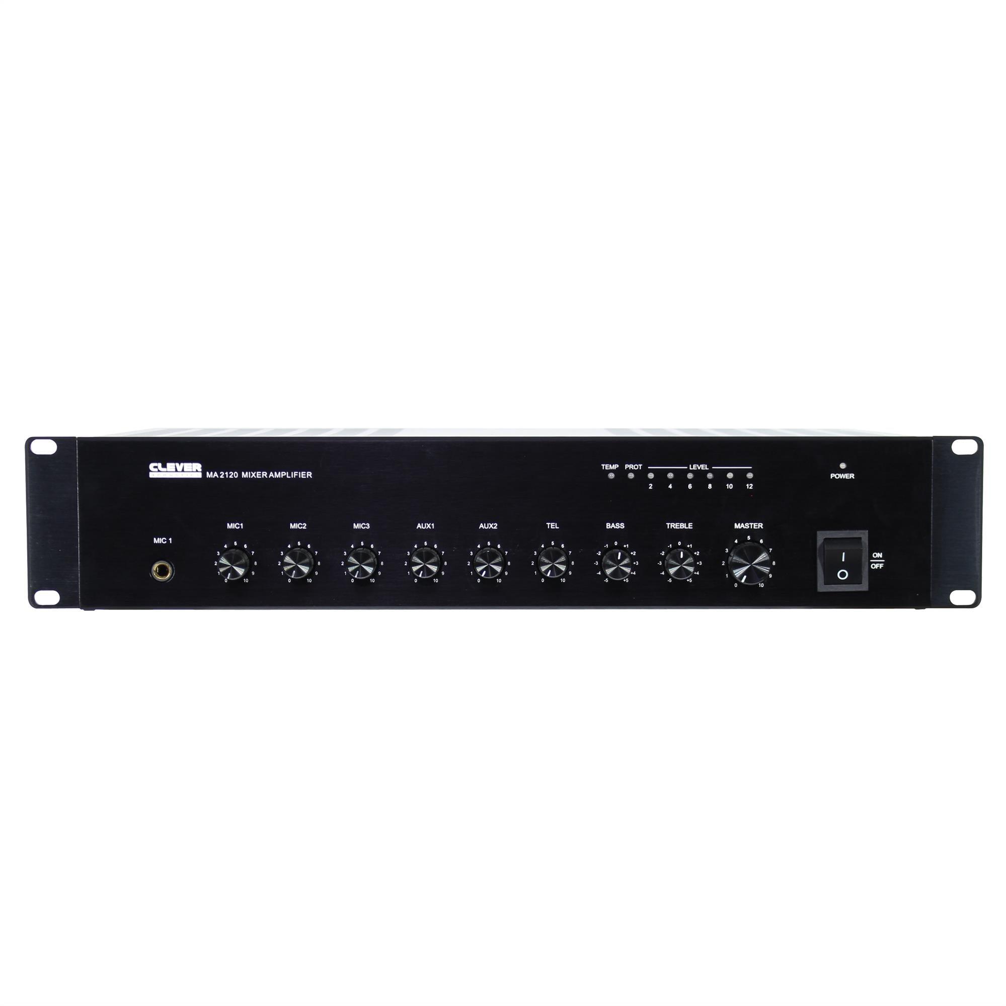 Clever Acoustics MA 2120 100v 120w Mixer Amplifier - DY Pro Audio