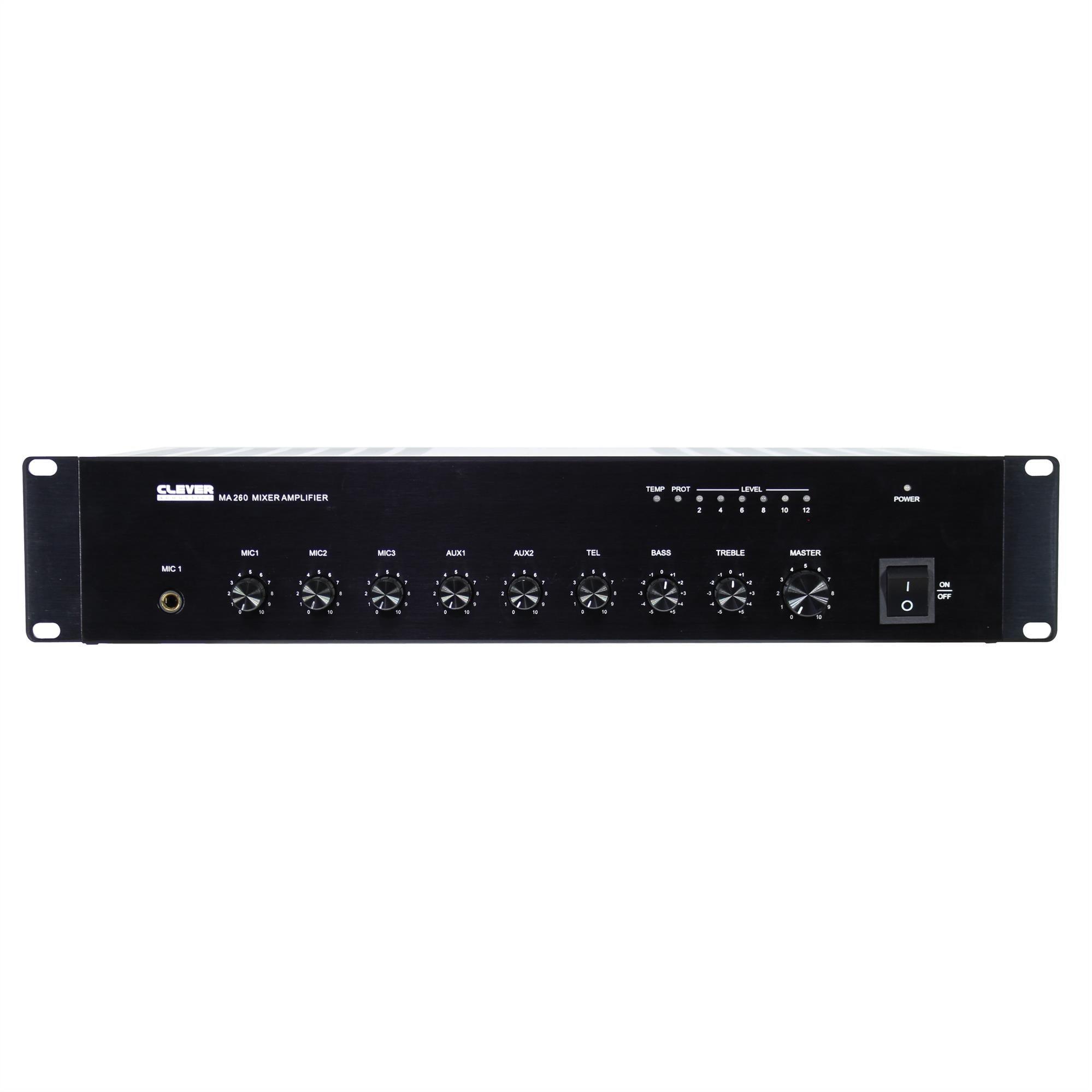 Clever Acoustics MA 260 100v 60w Mixer Amplifier - DY Pro Audio