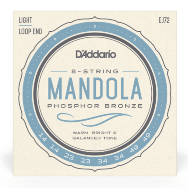 D'Addario EJ72 Mandola Phosphor Bronze J72 Light 14-49 Strings