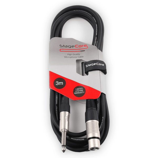 StageCore 3m Female XLR to Mono Jack Cable