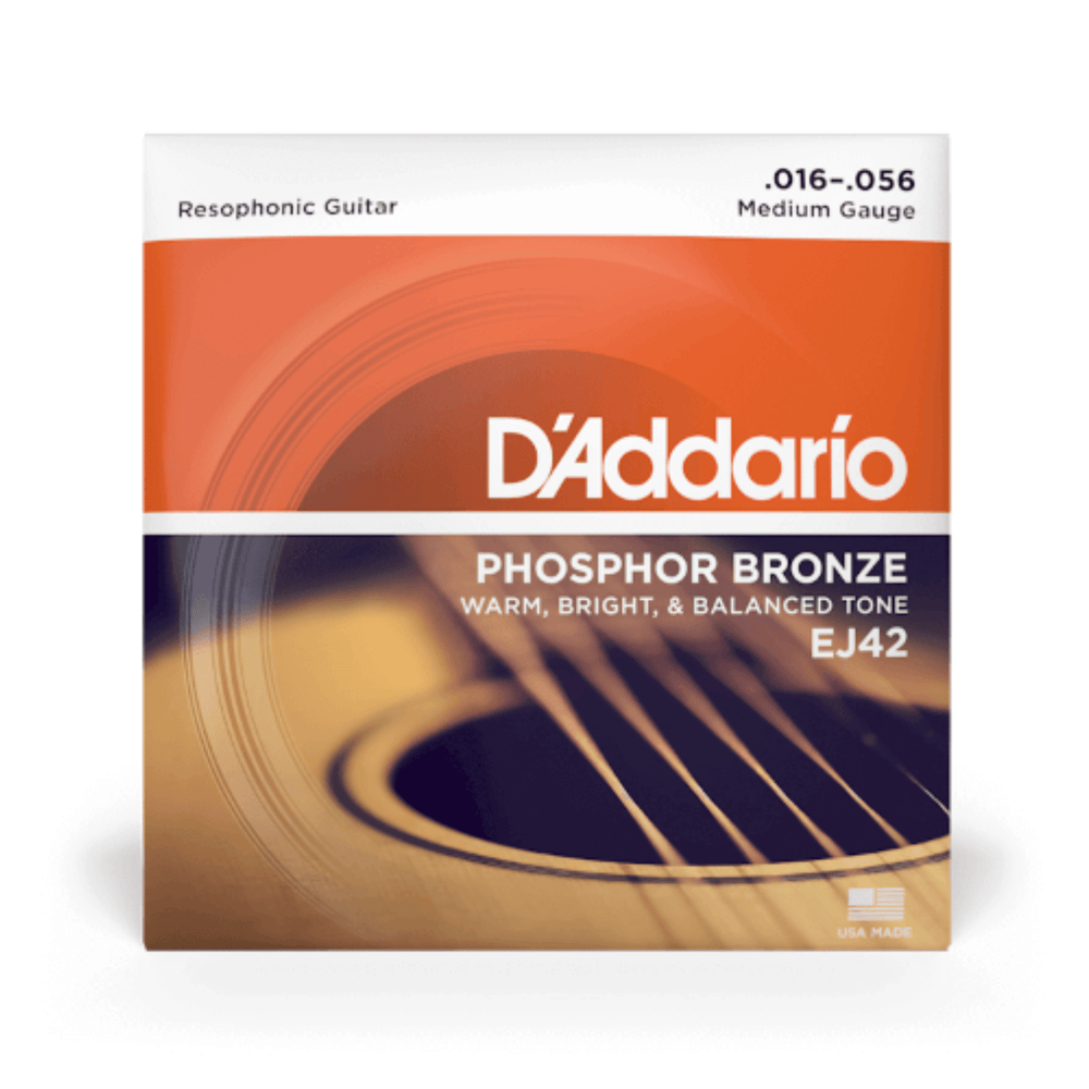 D'Addario EJ42 Resophonic Acoustic Guitar Strings 16-56