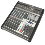 Q-Audio Q-MIX 8FX 8 Channel Mixer with FX, USB, Bluetooth