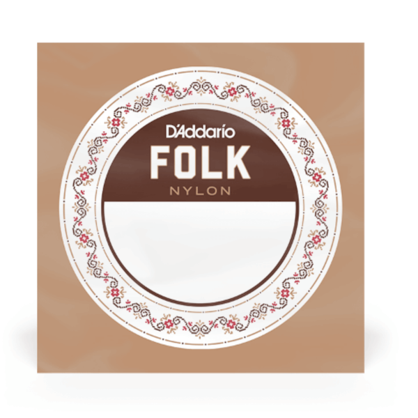 D'Addario BEC028 .028 Folk Single Nylon String Ball End for Guitar - Clear Nylon