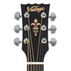 Vintage Stage Series 'Grand Auditorium' Cutaway Electro - Acoustic Guitar Natural