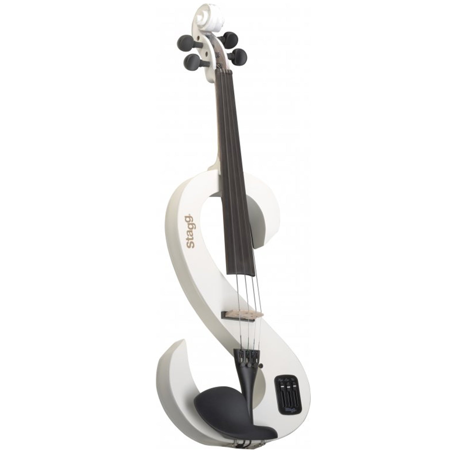 Stagg EVN 4/4 WH White 4/4 Electric Violin Set with Softcase and Headphones