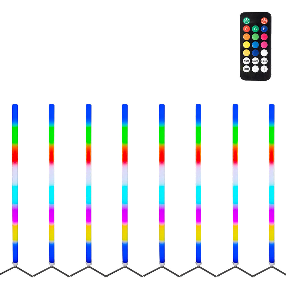 8 x Equinox Pulse Tube XL 1.5m Colour Changing Tube