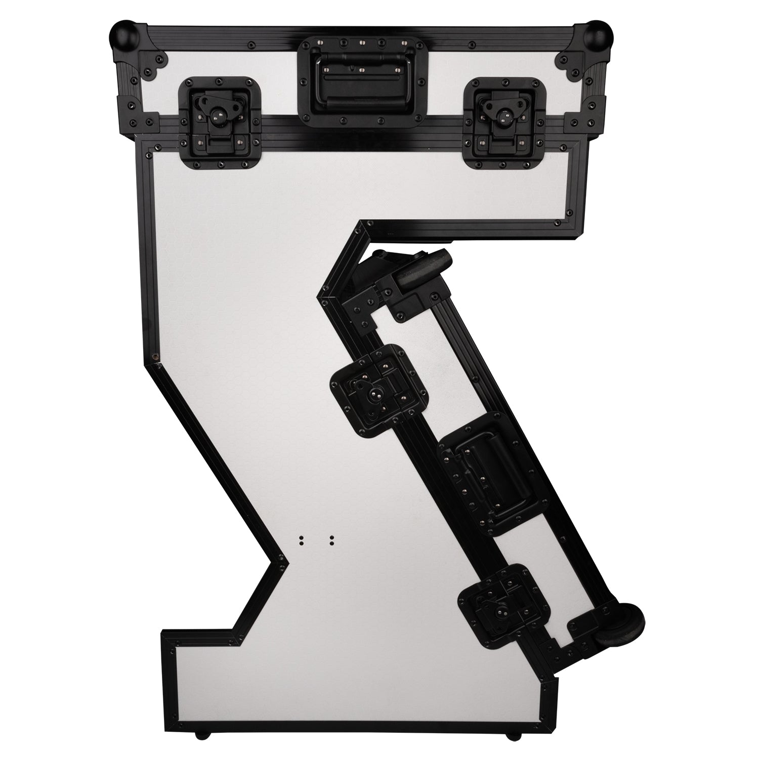 Showgear Portable Z-Style Table Hybrid Flight Case DJ Booth White