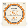 D'Addario EJ55 5-String Banjo Guitar Strings - Phosphor Bronze Medium Gauge