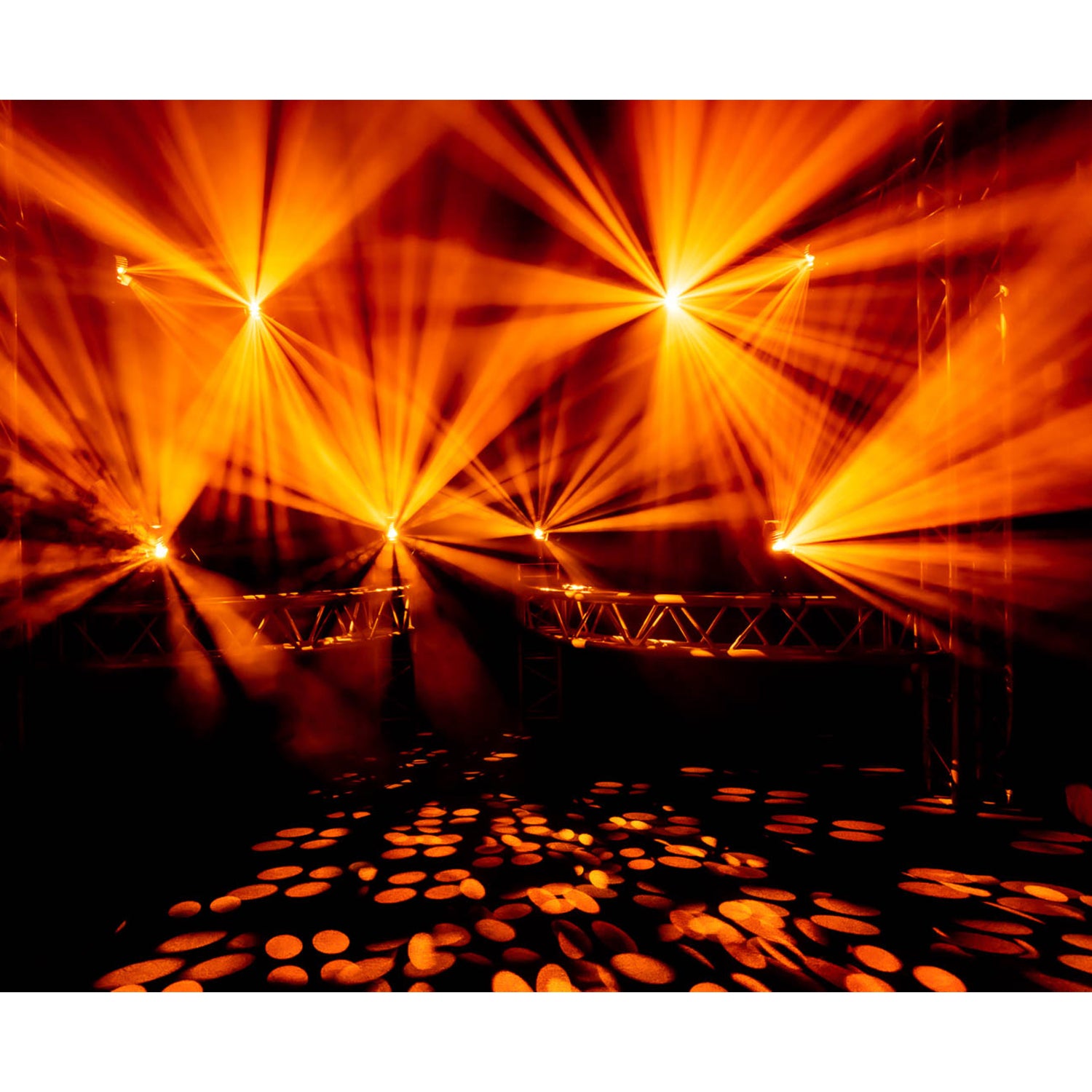 2 x Chauvet DJ Blazor 115w Barrel Effect Light with Square Base Stands