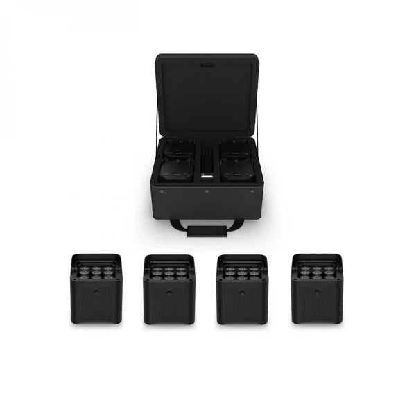4 x Chauvet DJ Freedom Par Q9 with Carry Bag