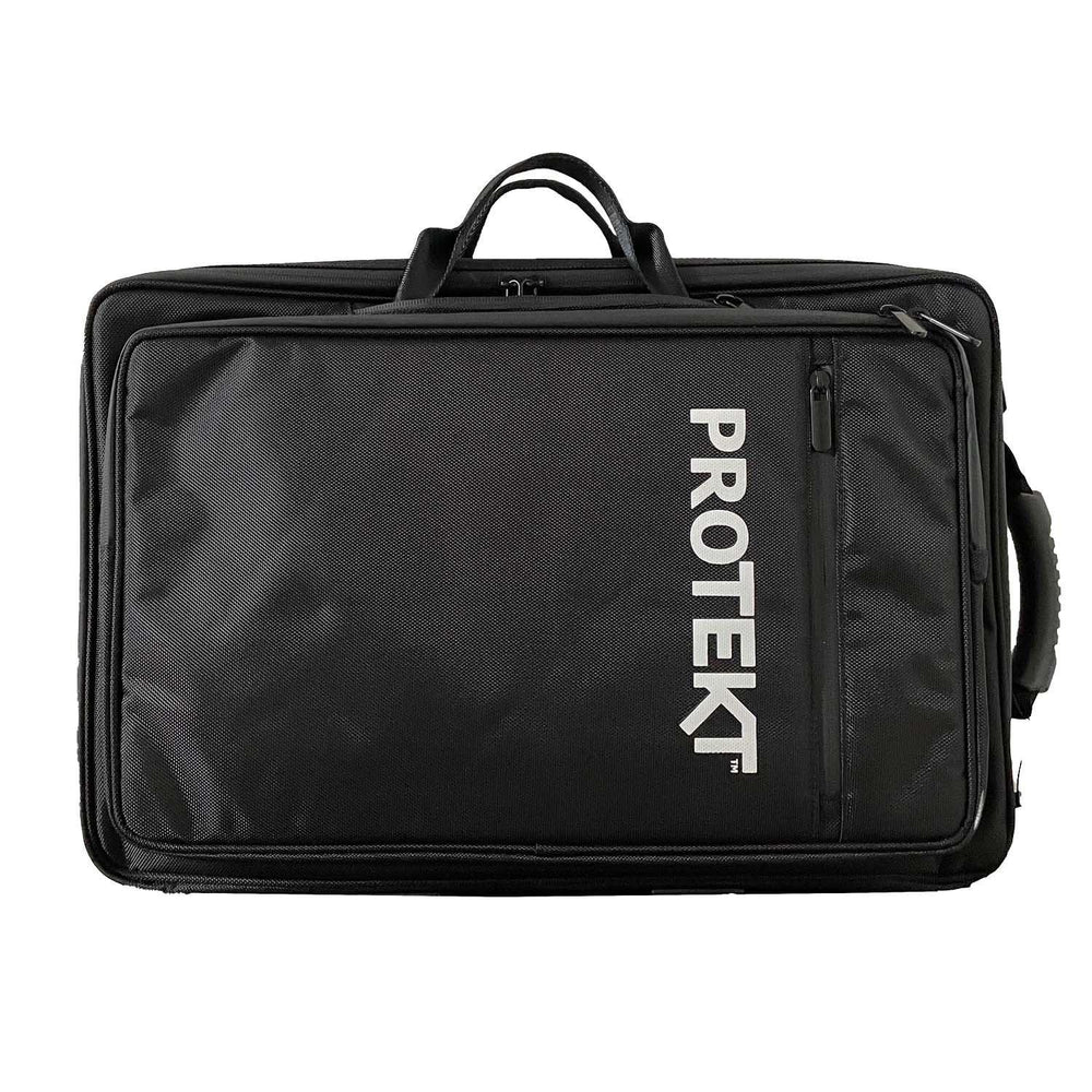 Front view of Protekt backpack bag designed for Pioneer DJ DDJ-FLX4 controller with durable fabric