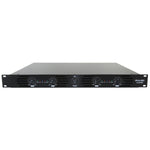 "Pulse 1U 4x350W RMS 4-channel power amplifier front view"