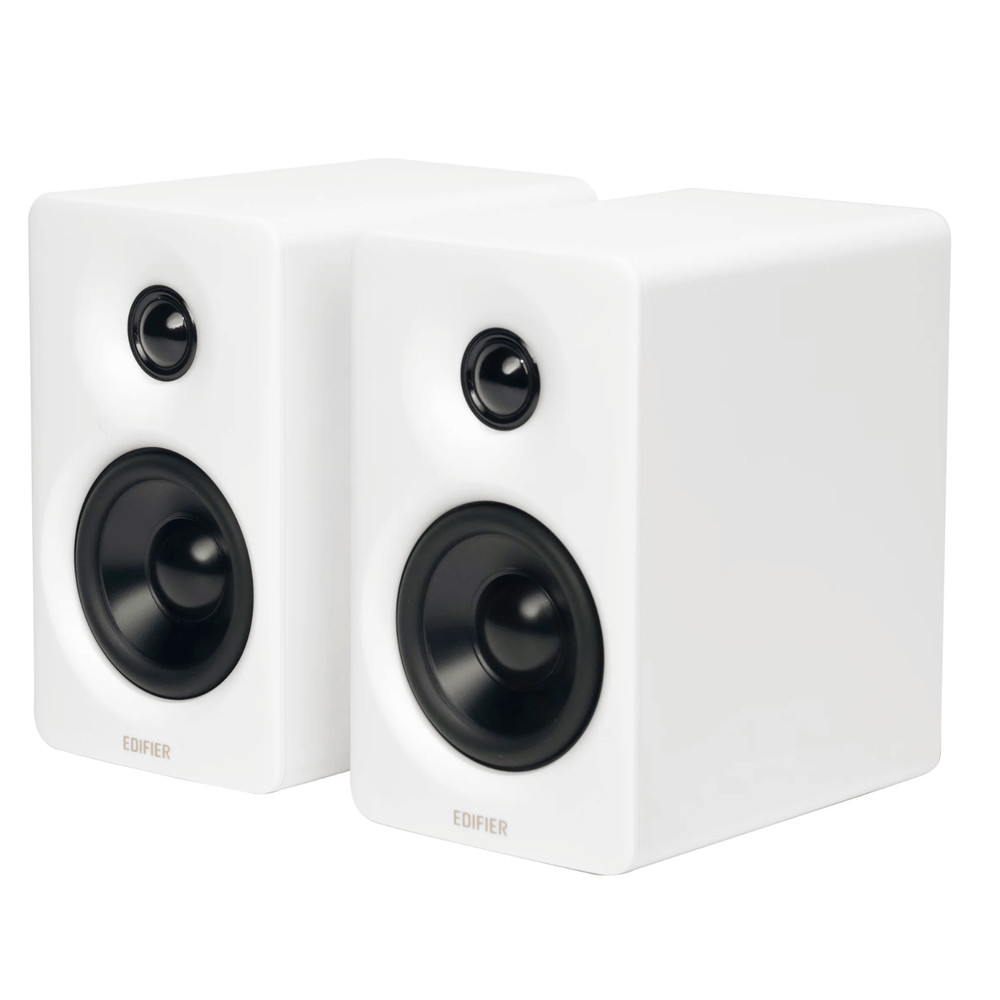 Edifier M60 White 2.0 Hi-Res Bluetooth desktop speakers with stands