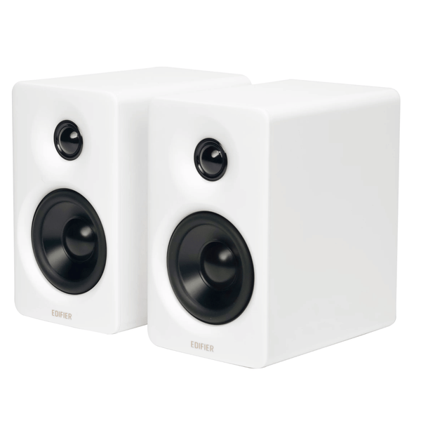 Edifier M60 White 2.0 Hi-Res Bluetooth desktop speakers with stands